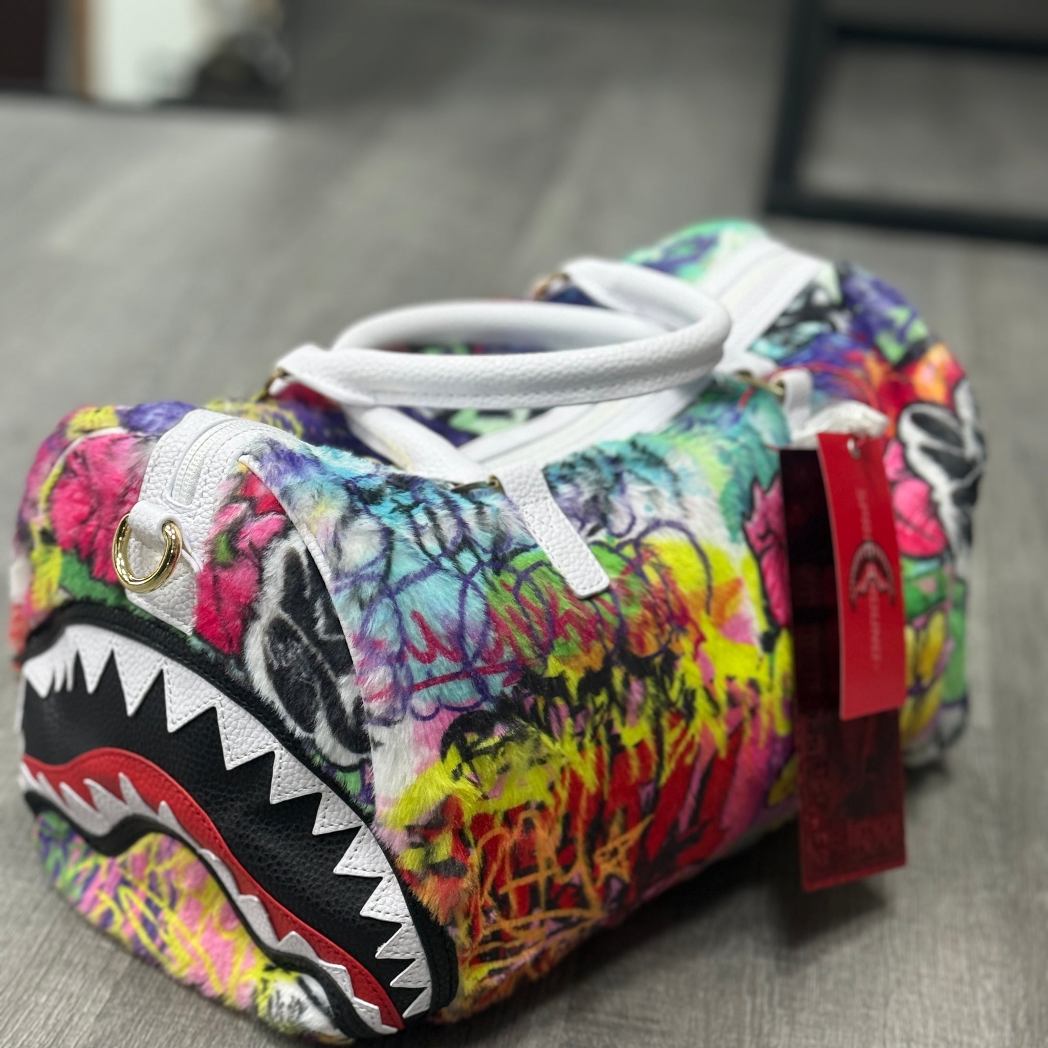 sprayground mini duffle  bauletto peluche
