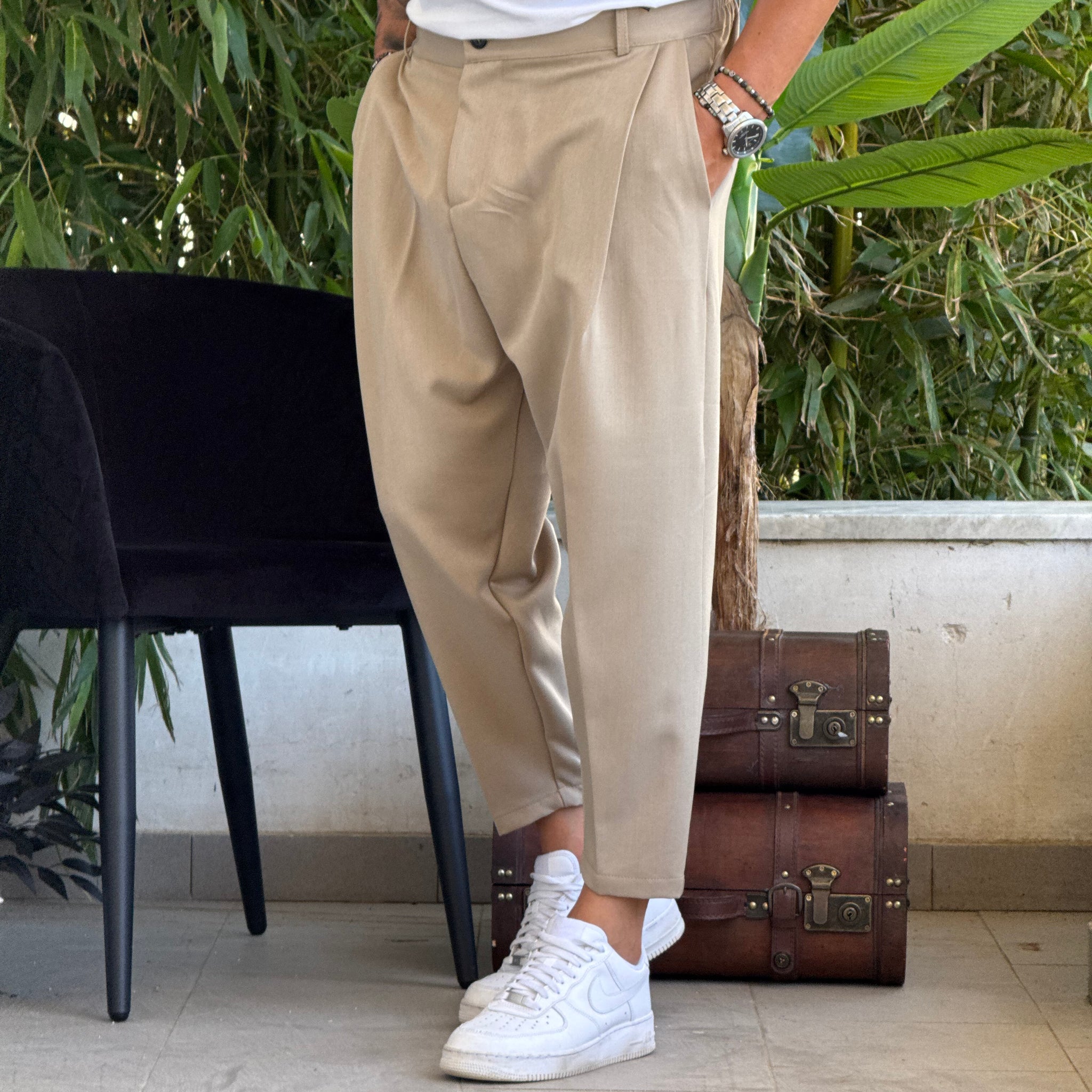 Pantalone Kid  Beige New Job Brand