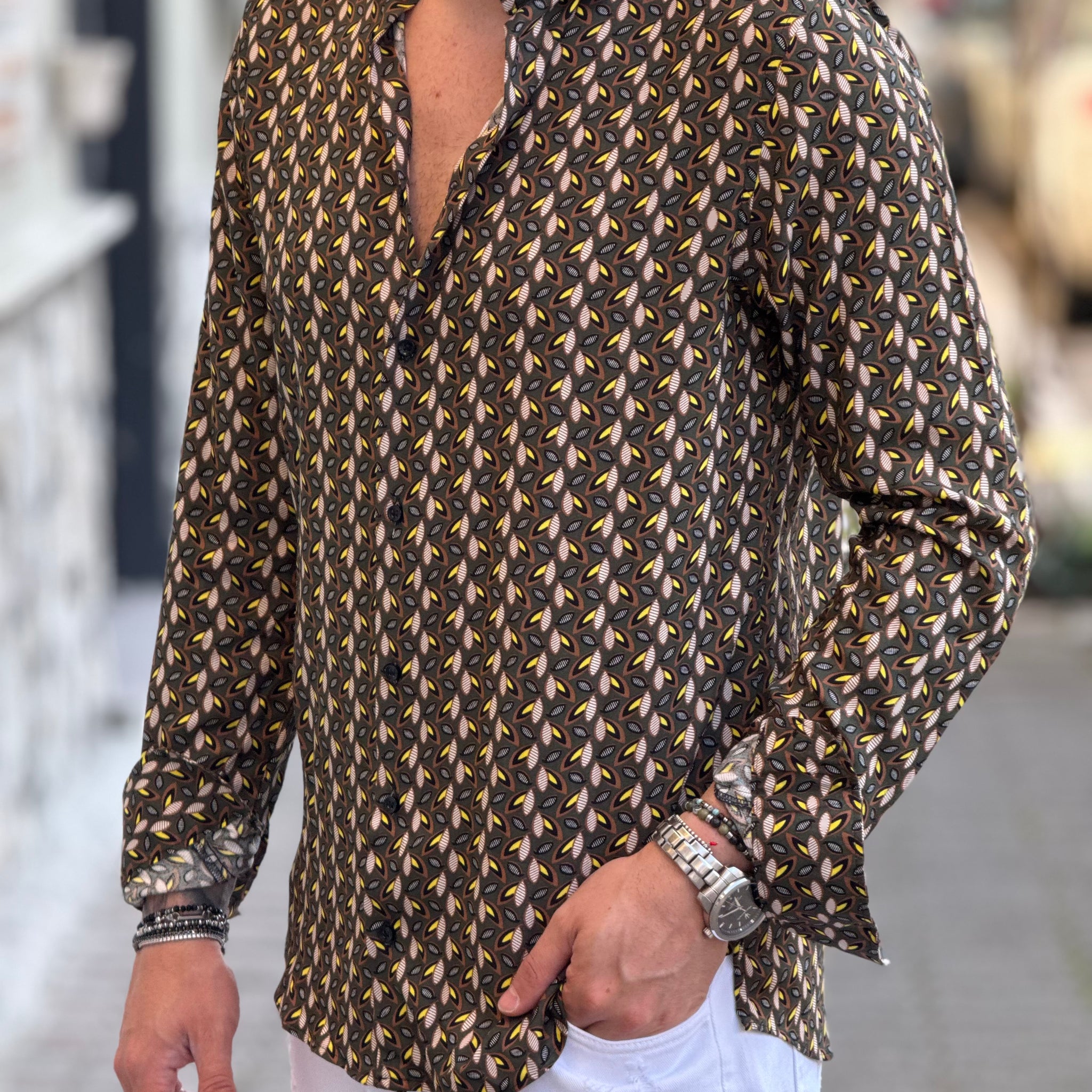 CAMICIA FOGLIA NEW JOB BRAND