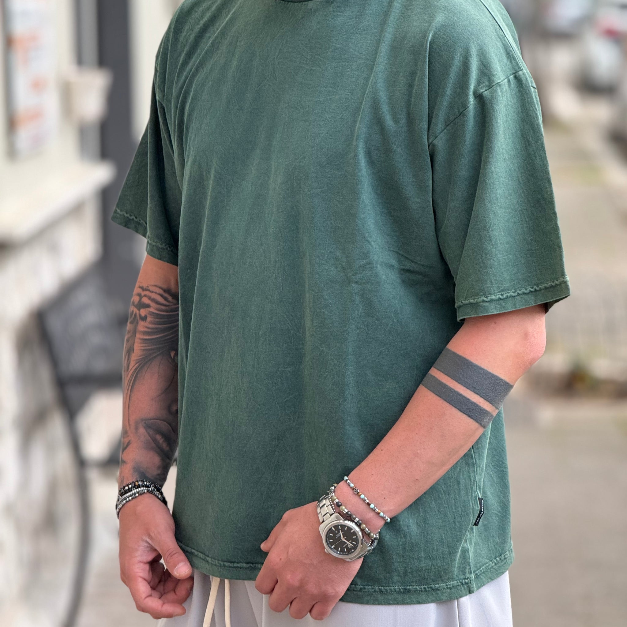 SHIRT DELAVATA VERDE NEW JOB BRAND