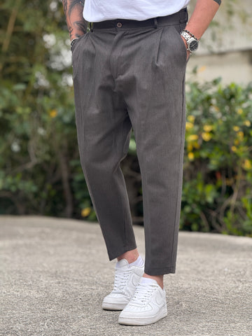 Pantalone kid grigio micro fantasia New Job Brand