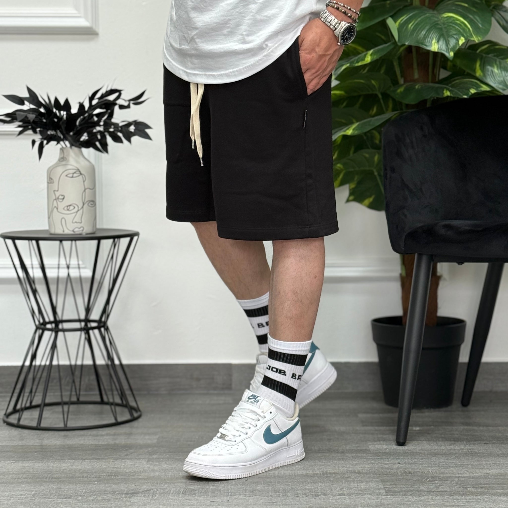 BERMUDA DI TUTA NERO 689 NEW JOB BRAND