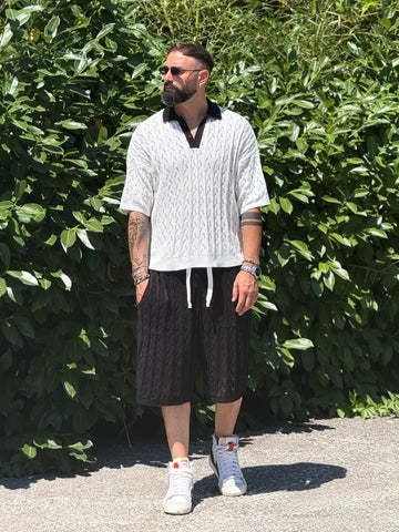 Coordinato 8031 Bianco/Nero  New Job Brand