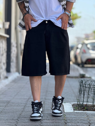 BERMUDA JEANS OVER NERO NEW JOB BRAND