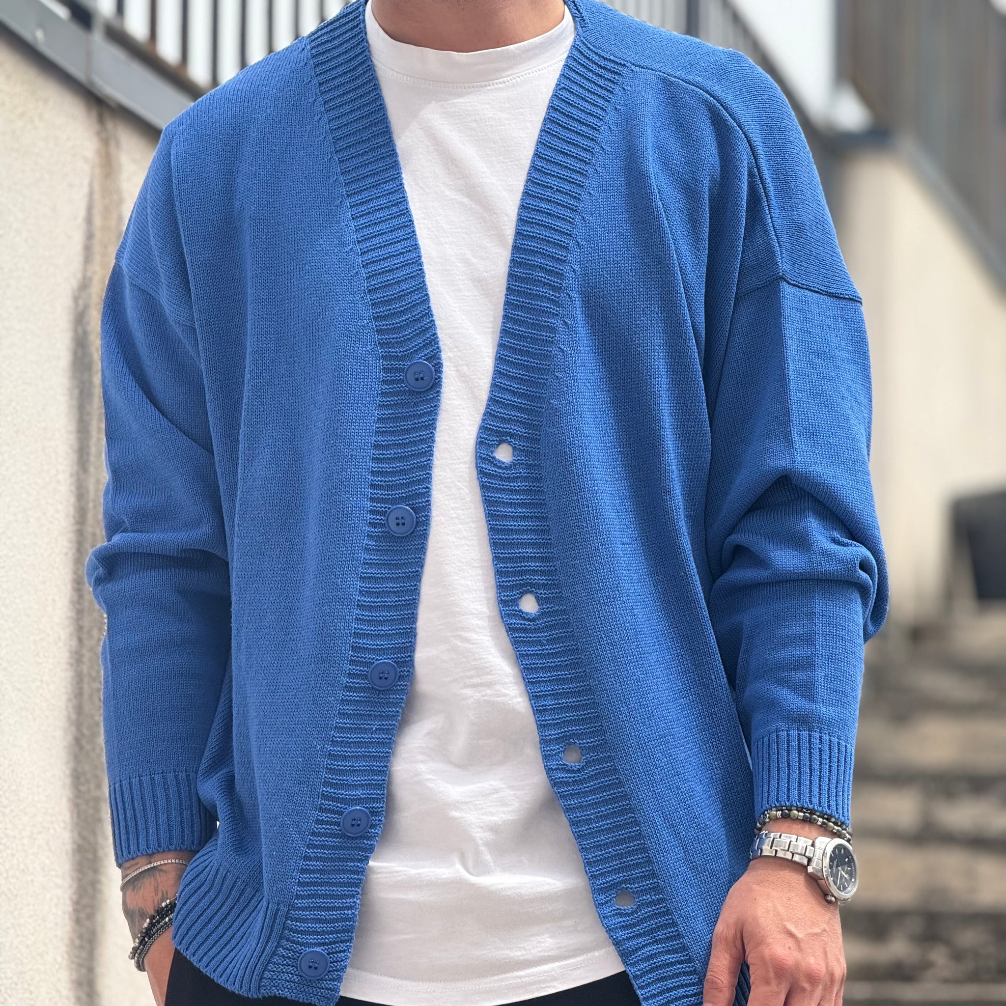CARDIGAN OVER BLU NEW JOB BRAND