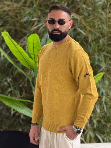 Pullover ocean senape