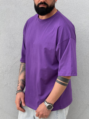Shirt big viola 199 over manica 3/4
