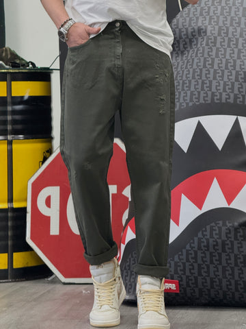 Jeans bull verde militare New Job Brand