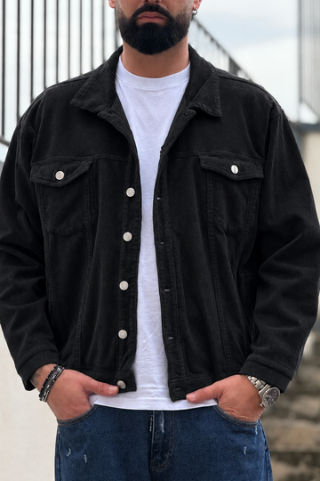 JACKET OVER NERO VELLUTO NEW JOB BRAND