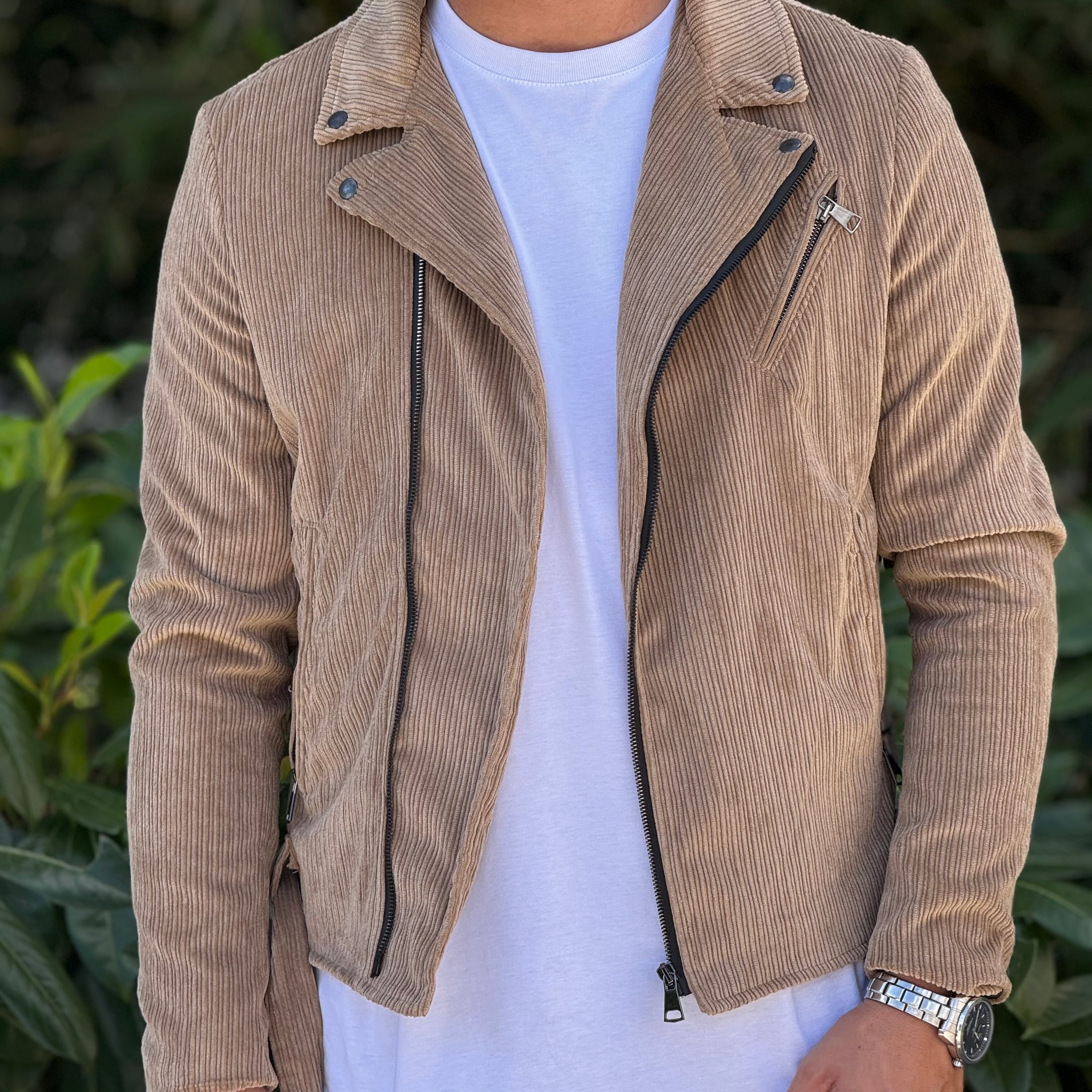 Chiodo velvet velluto beige  new Job Brand