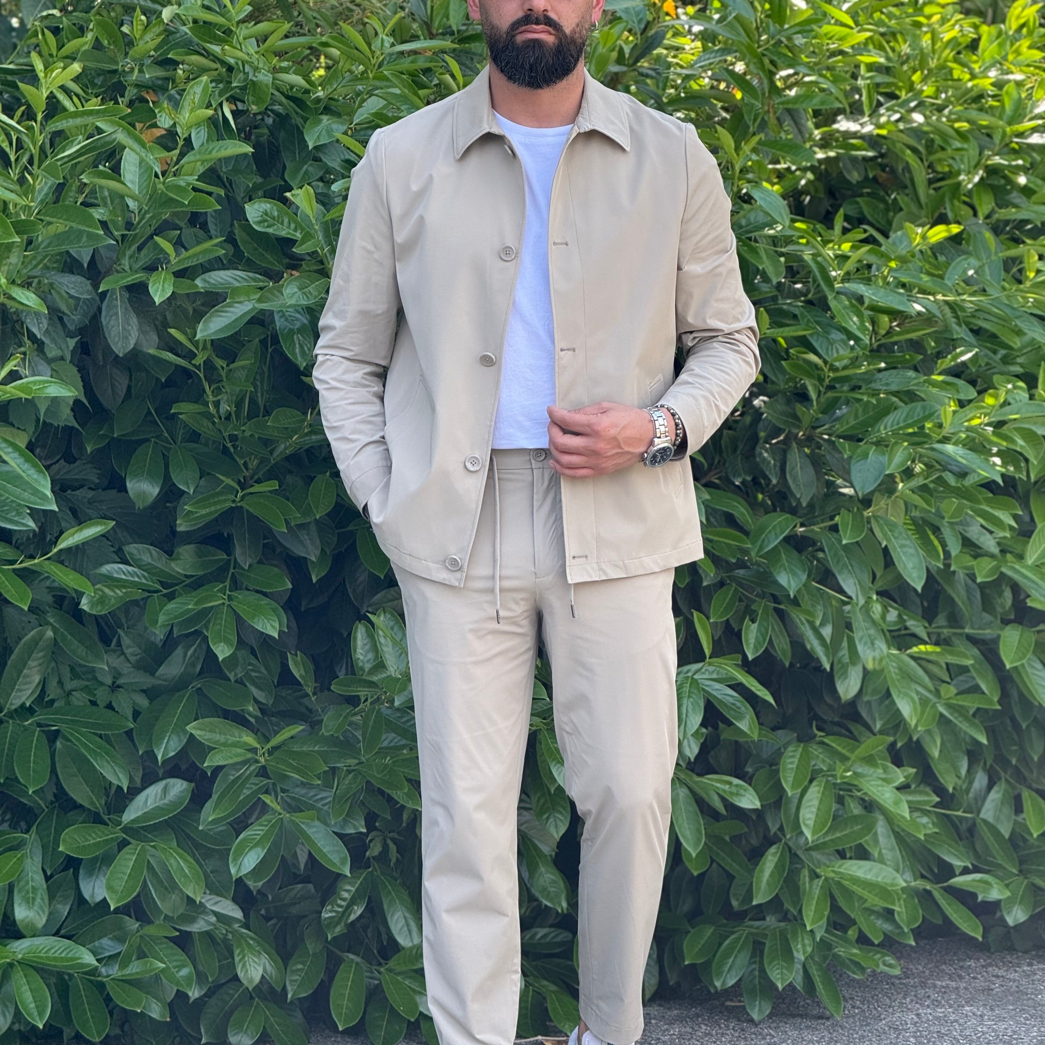 Coordinato beige hamakio