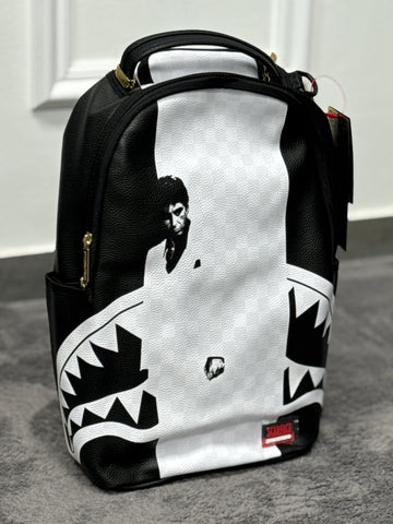 Zaino nero scarface poster style