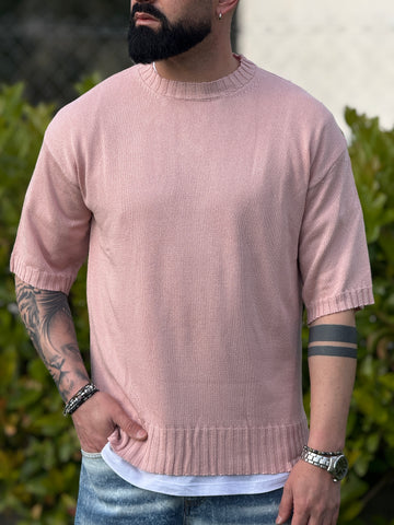 Shirt IN Filo Rosa Antico New Job Brand