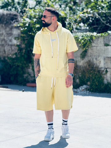 Coordinato spugna giallo new job brand