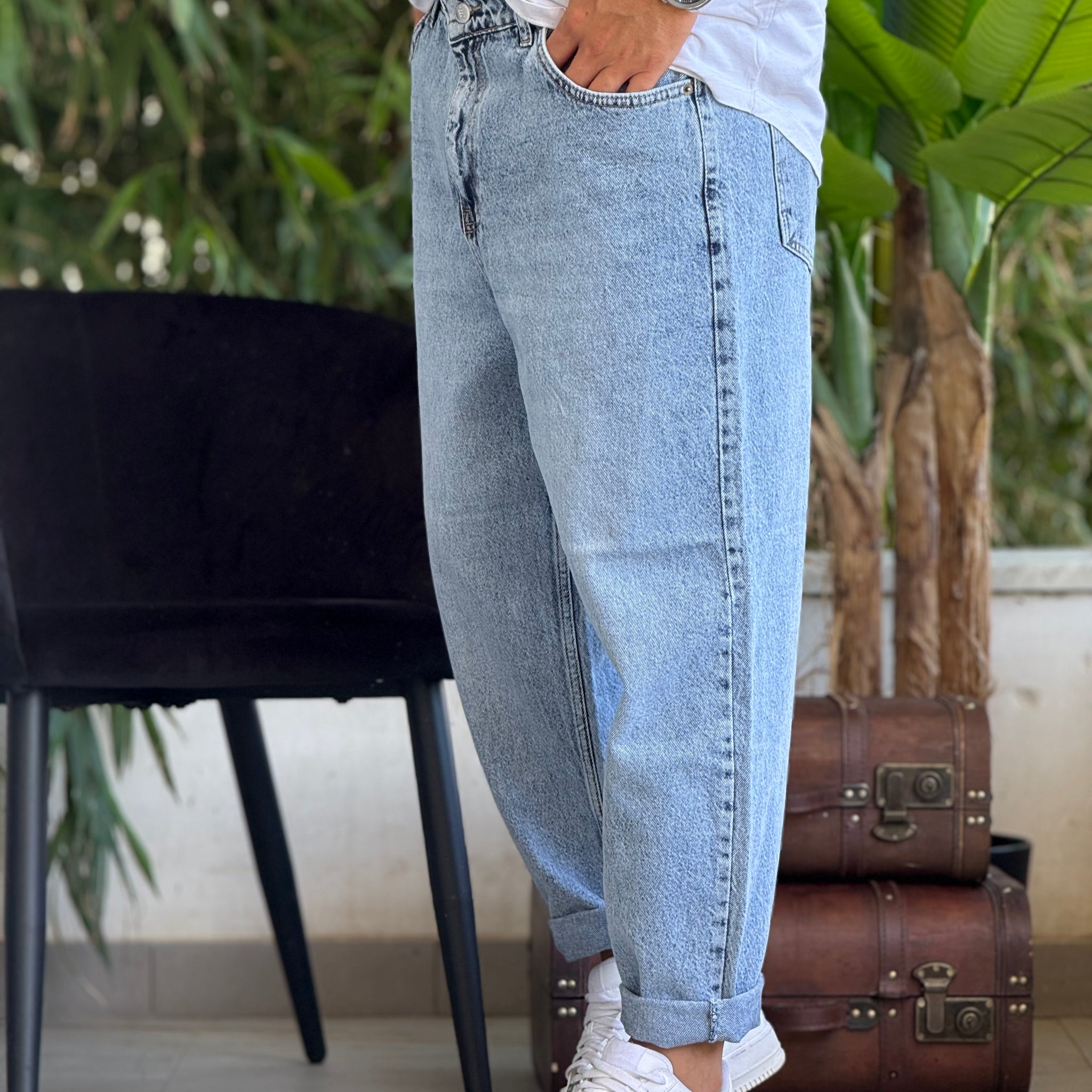 Jeans marmorizzato new job brand
