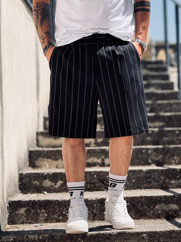Bermuda gessato nero  new job brand