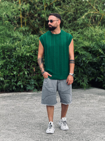 OUTFIT SMANICATO/BERMUDA SFRANGIATO
