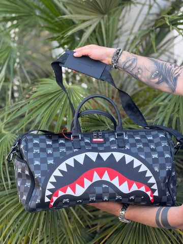 Borsone sprayground Gray Peeking Character