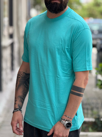 SHIRT MEZZOCOLLO ACQUAMARINA NEW JOB BRAND