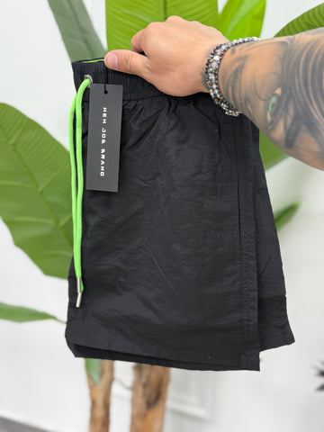 COSTUME NERO LACCIO VERDE FLUO NEW JOB BRAND