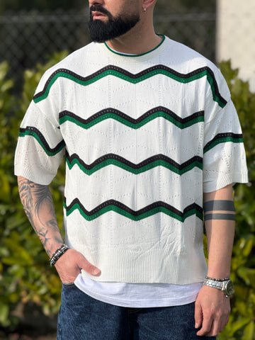 Shirt zig zag new job brand