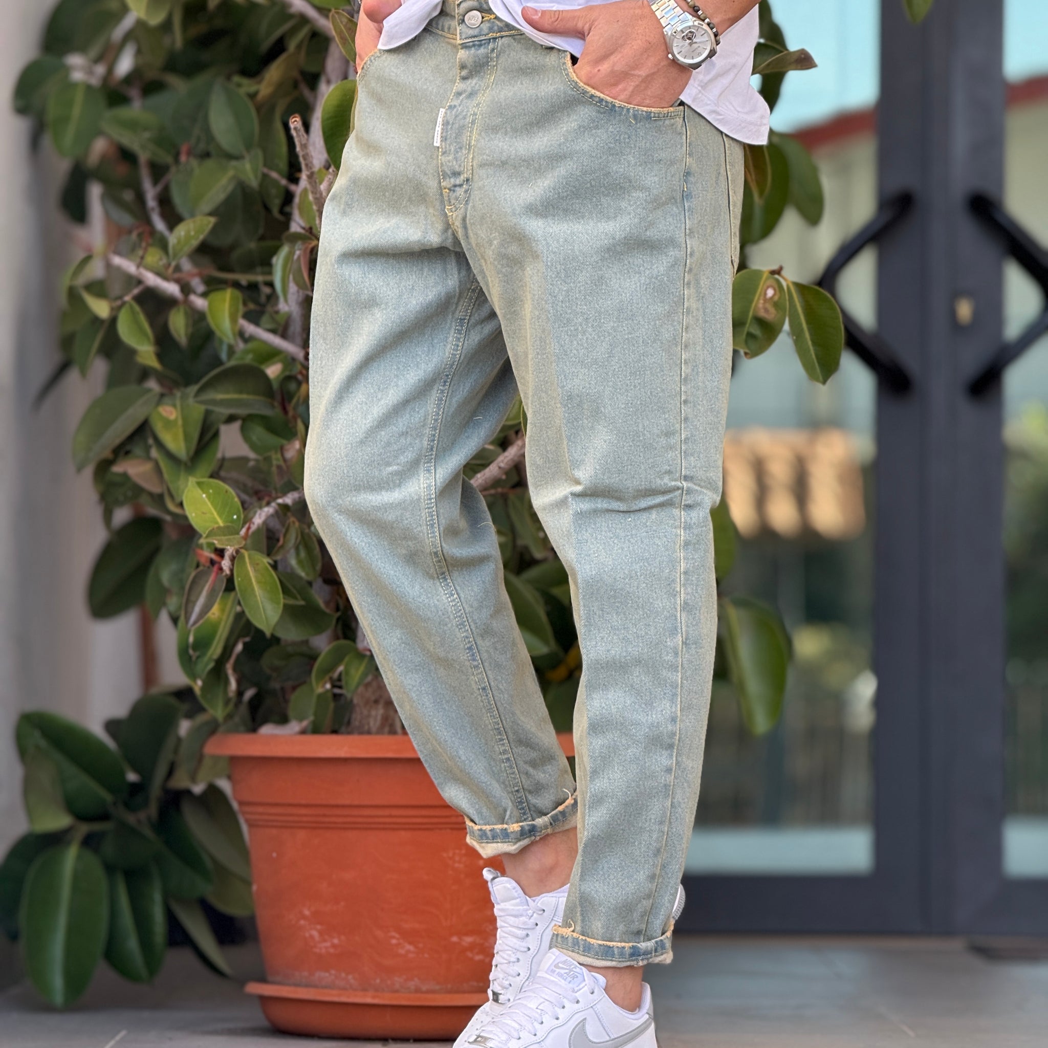 Jeans alf 7 sabbiato  New Job Brand