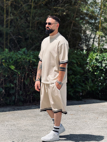 Coordinato safari oversize beige new job brand