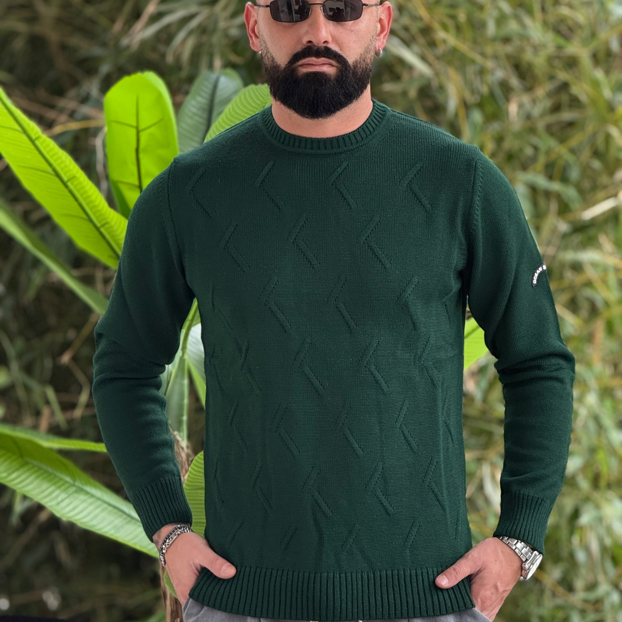 Pullover ocean verde