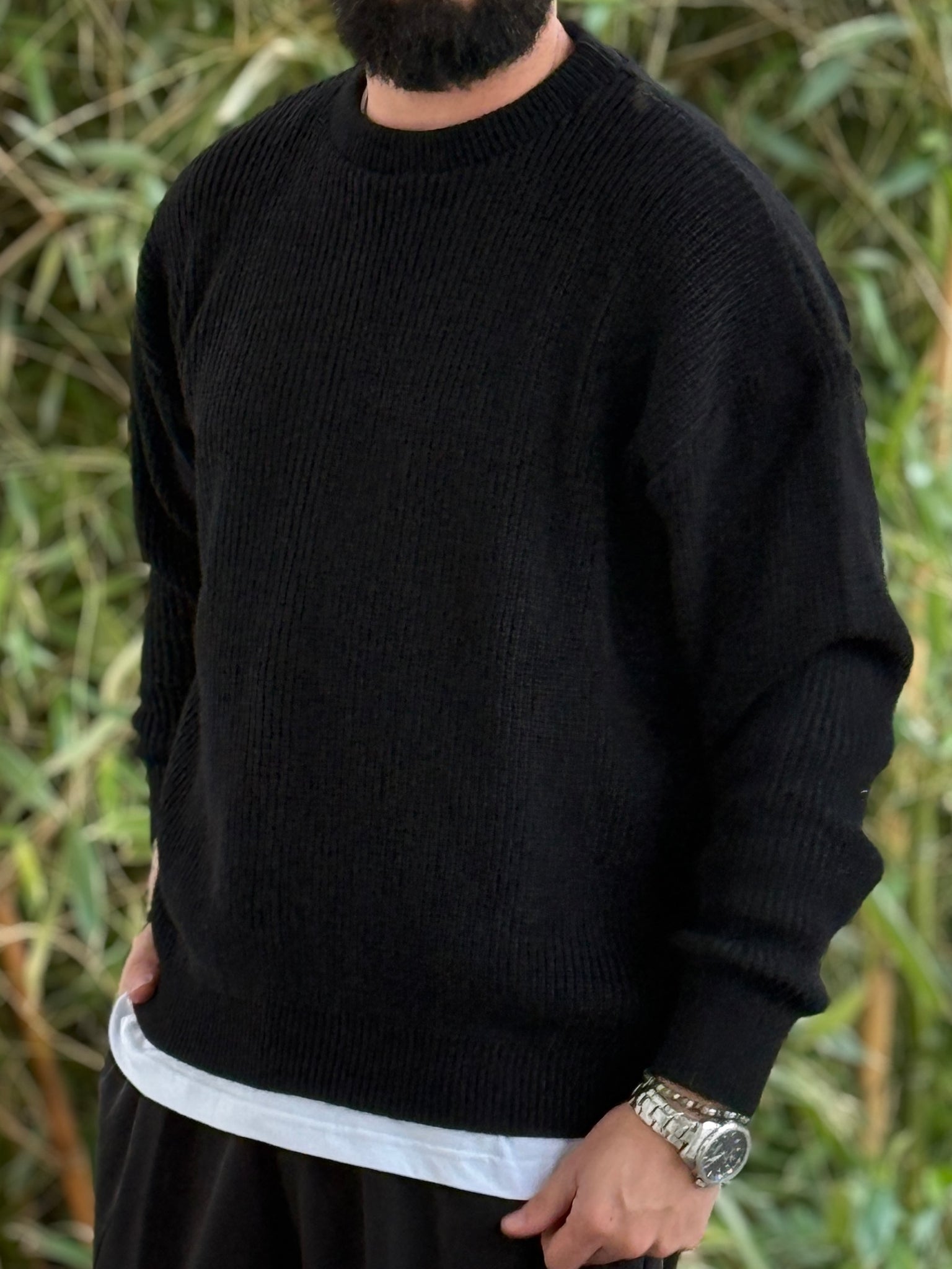 Pullover oversize nero new job brand