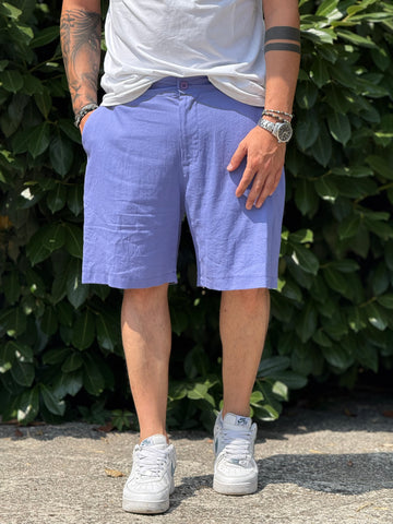 BERMUDA LINO LILLA  NEW JOB BRAND
