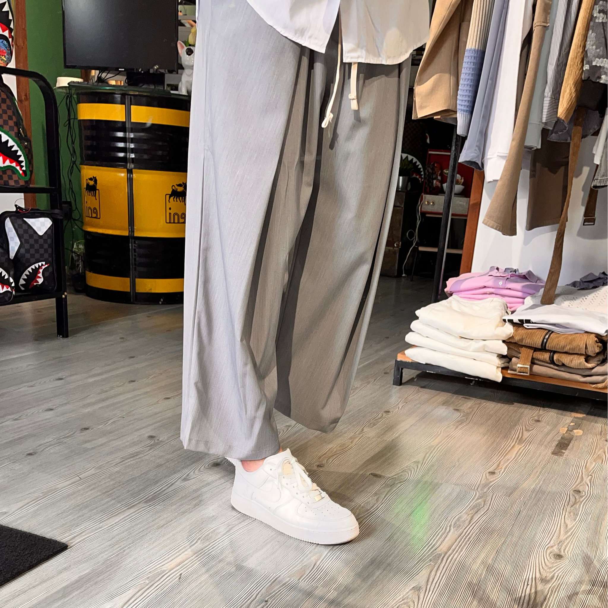 PANTALONE PENCIONE NEW JOB BRAND GRIGIO
