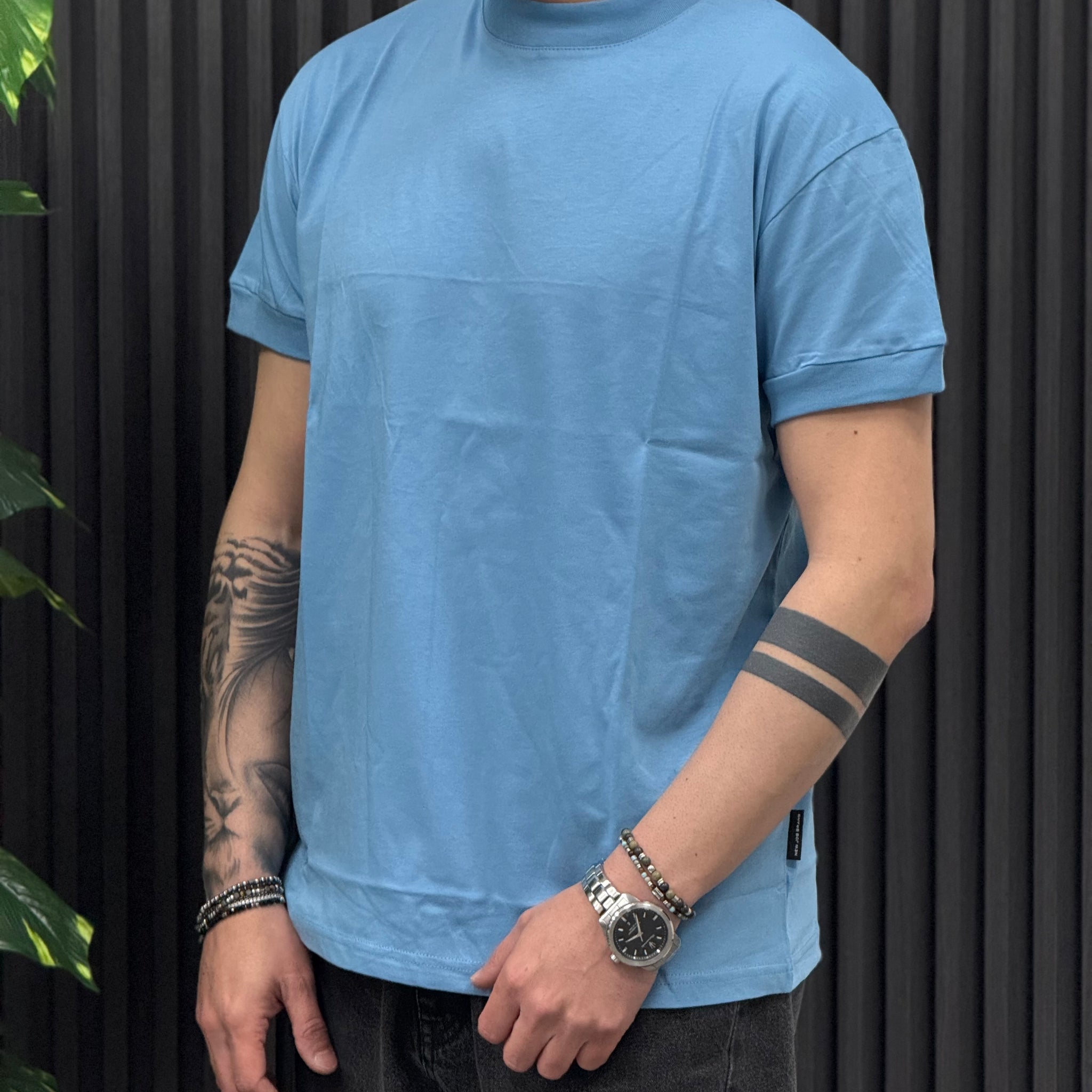 T-SHIRT MEZZOCOLLO  4 COLORI NEW JOB BRAND