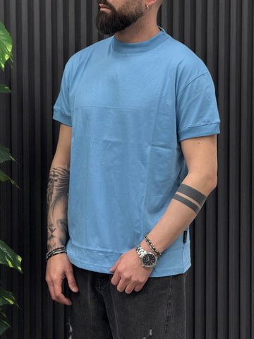 T-SHIRT MEZZOCOLLO  4 COLORI NEW JOB BRAND