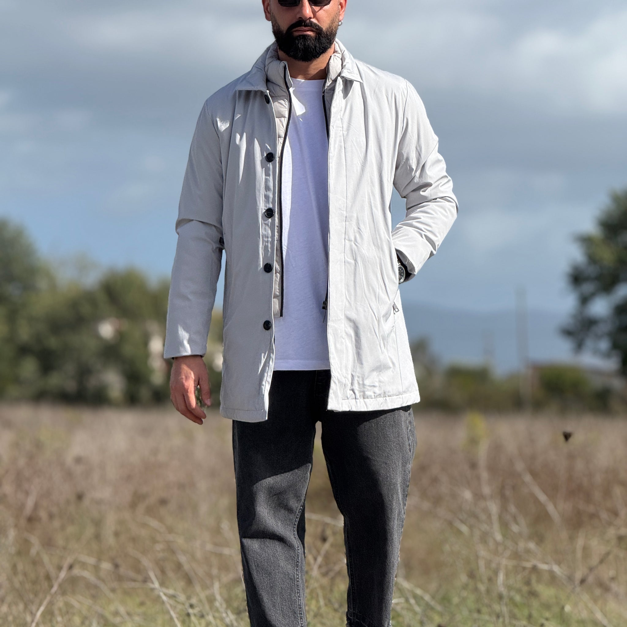 Giubbino tecnico ghiaccio con cappuccio new job brand