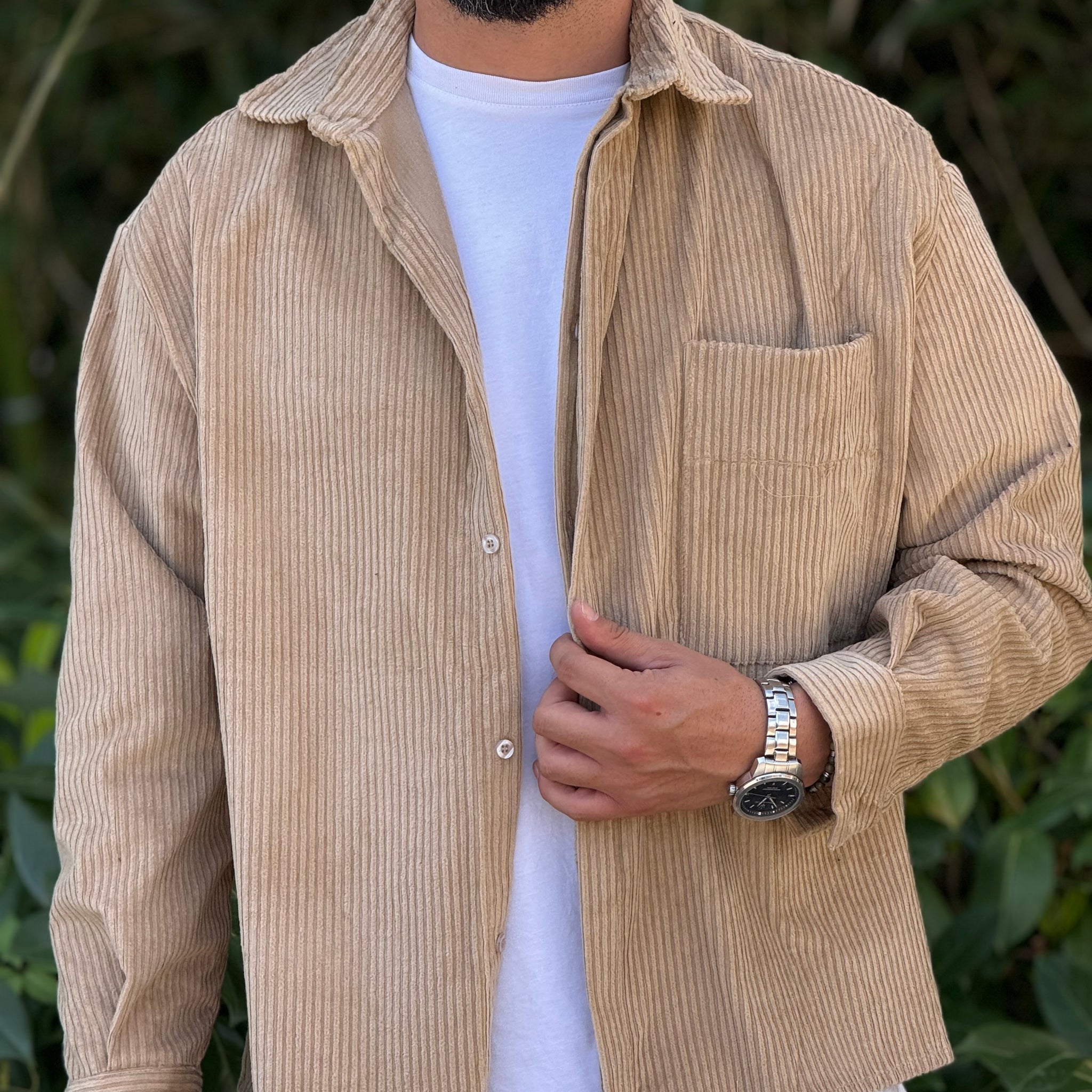 Camicia velluto camel new job brand