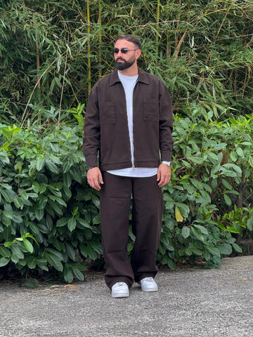 Coordinato Baggy over di jeans moro  New Job brand