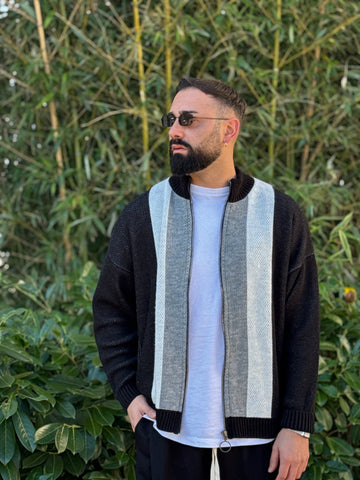 Pullover zip nero  new job brand