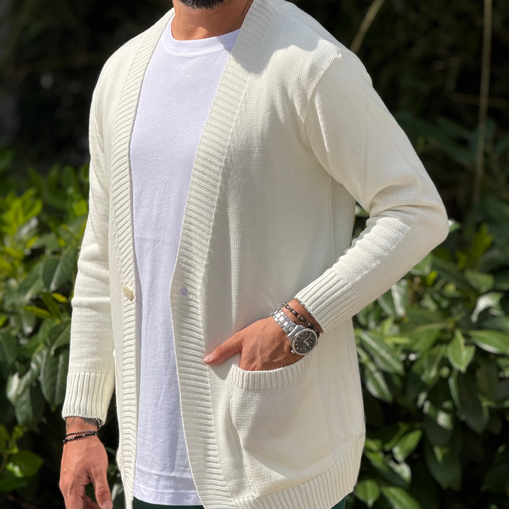 Cardigan bianco New Job Brand