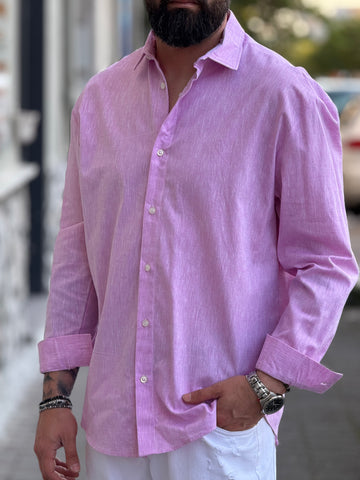 CAMICIA DELAVATA ROSA NEW JOB BRAND