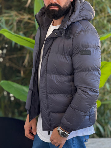 Bomber cappuccio piombo new job brand
