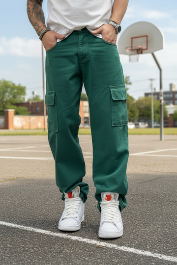 Jeans cargo verde  new job brand