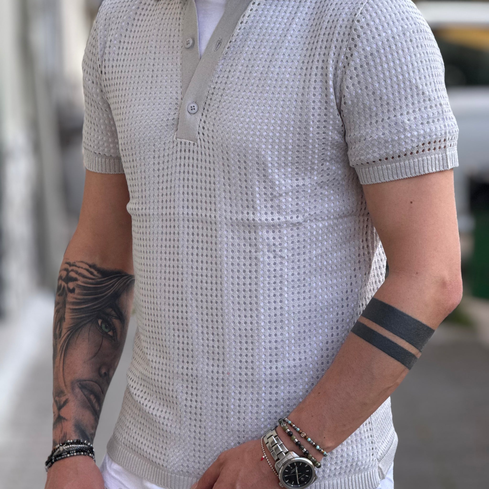 POLO FORATA REGULAR FIT PERLA NEW JOB BRAND