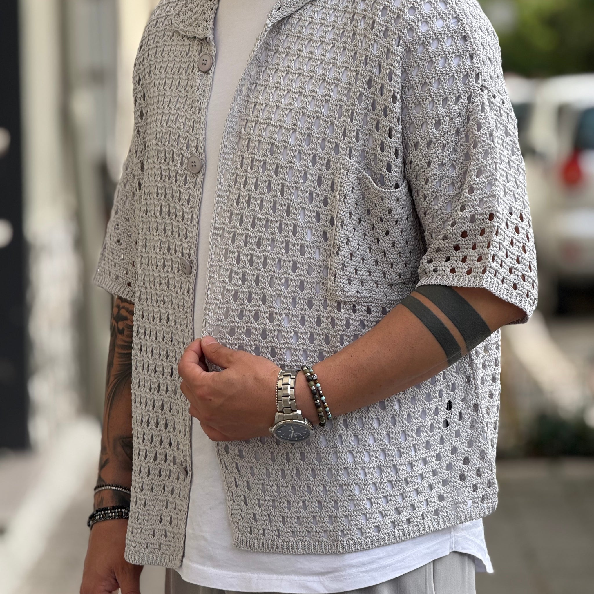 CAMICIA FORATA PERLA NEW JOB BRAND