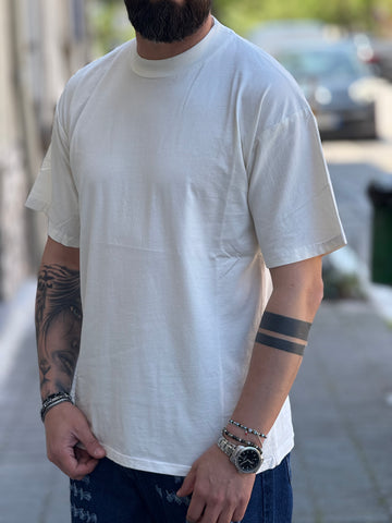 SHIRT MEZZOCOLLO PANNA NEW JOB BRAND