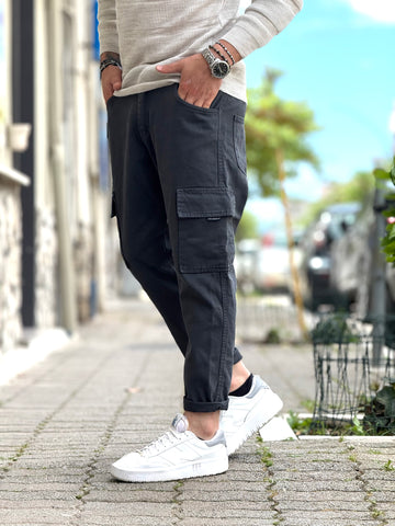 CARGO JEANS GRIGIO ANTRACITE NEW JOB BRAND
