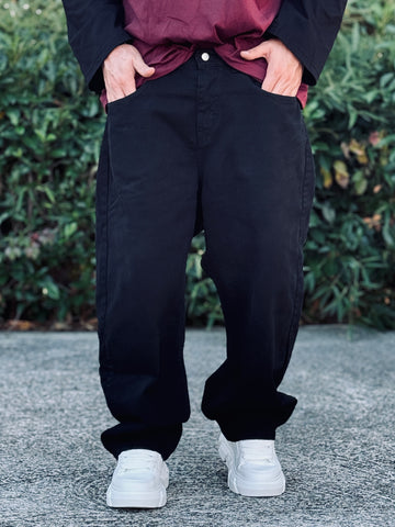 JEANS ALF 25 NERO CON MOLLA NEW JOB BRAND