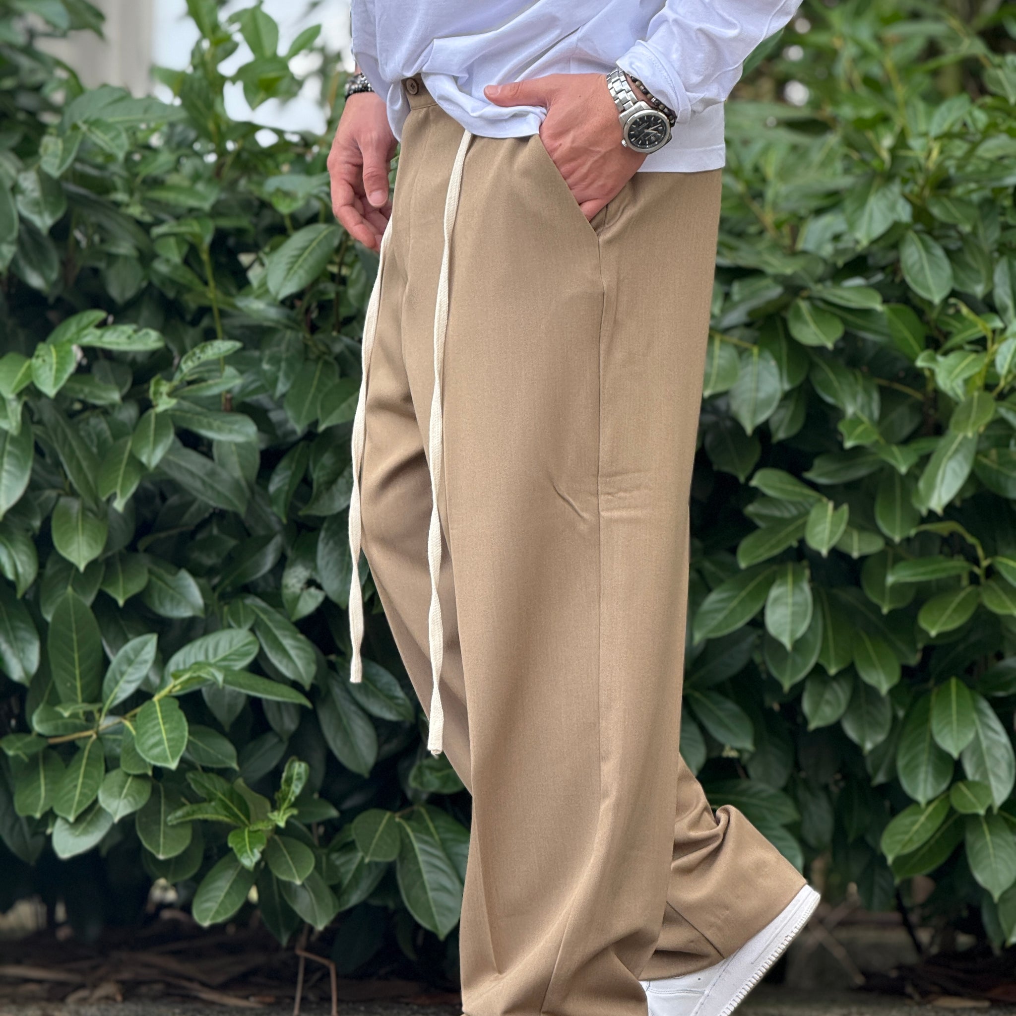 Pantalone bonsai beige  new job brand