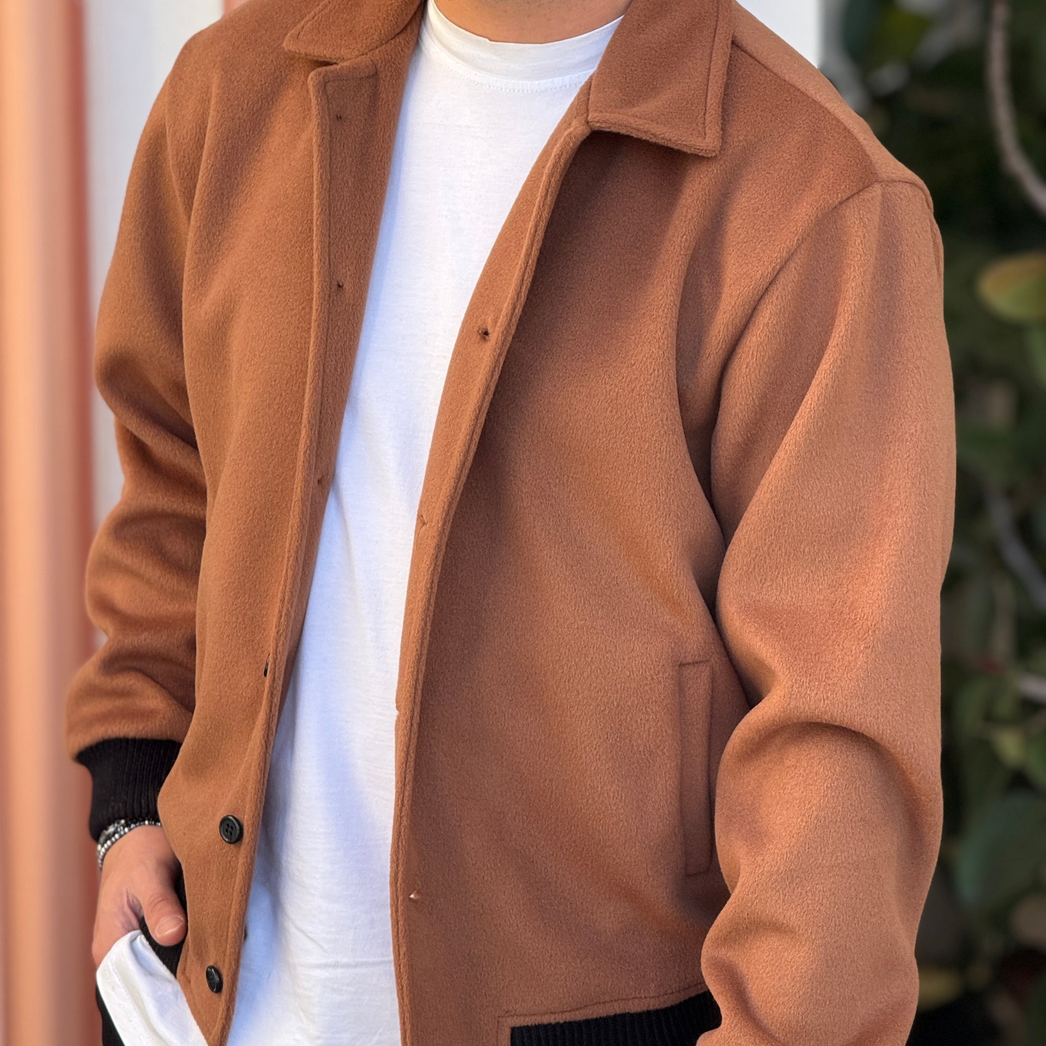 Giubbino Stoccolma ruggine in panno new job brand