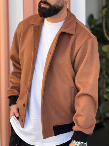 Giubbino Stoccolma ruggine in panno new job brand