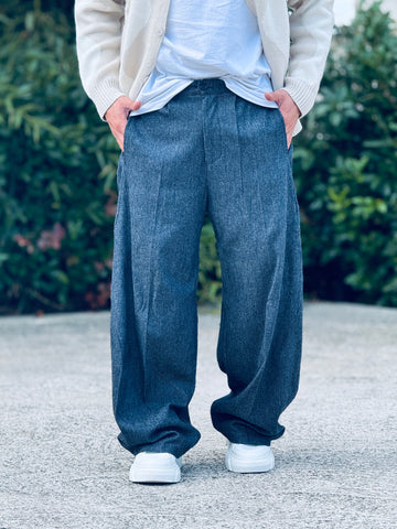 PANTALONE BERGY JEANSATO BLU NEW JOB BRAND